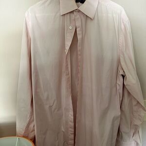Banana Republic Men's Pink Button-Up Shirt